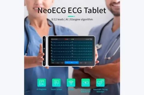 Electrocardiógrafo de 12 derivaciones con inteligencia artificial
