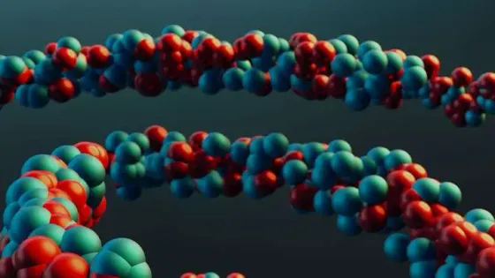 Representación 3D de cadenas de ADN, asesoría genética en CECP Guayaquil